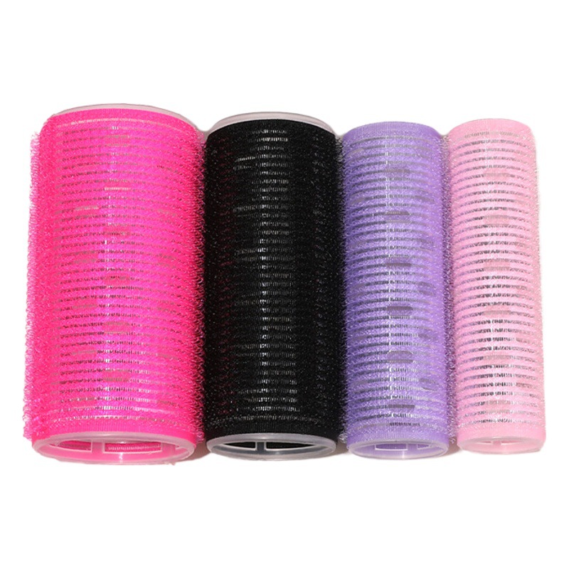 With aluminum flake eight-character bangs curling roller self-adhesive head fluffy roll air bangs curling iron hollow roll