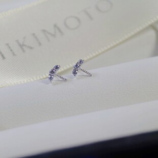 Pt900 Accessories Eyelash Earrings Zircon Translucent Inlay Figure with 7-8mm Pearls Without Beads
