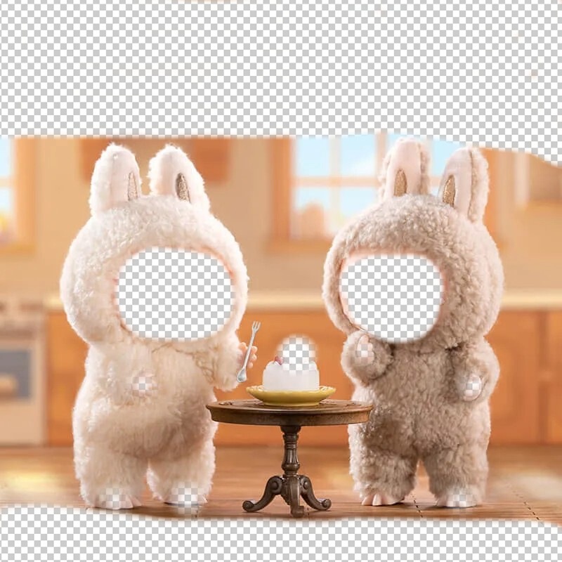卸売バブルマートラブブぬいぐるみブラインドボックスビニール製顔付きトレンド玩具フィギュア祖国版ビニール製フィギュア|undefined