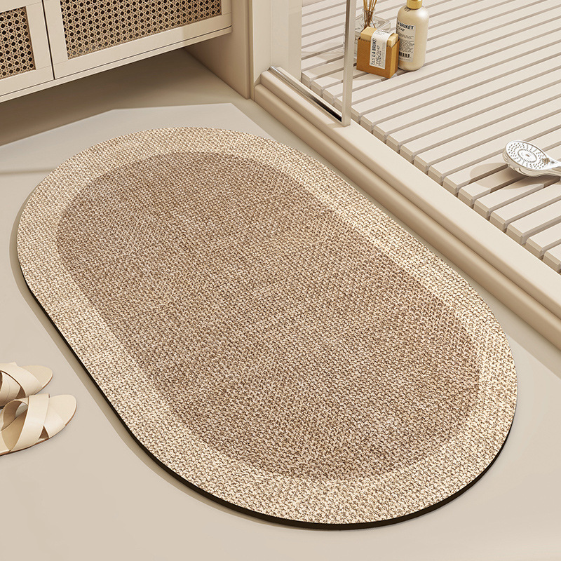 베이지 곡물 얕은 가장자리 타원형 새로운 업그레이드 항균 규조류 진흙