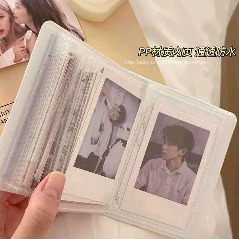 Xiaohongshu 人気の 3inch ポラロイドフォトアルバム収納ブックミニかわいいインスタイルフォトカード収納ブック花柄中空|undefined