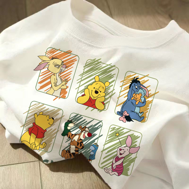 Cherry Maruko de manga corta imprimió la camiseta de manga corta delgada de moda de estilo coreano de moda de las mujeres de la camiseta blanca
