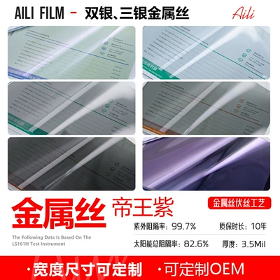 Silver Imperial Purple Car Solar | Automotive Film