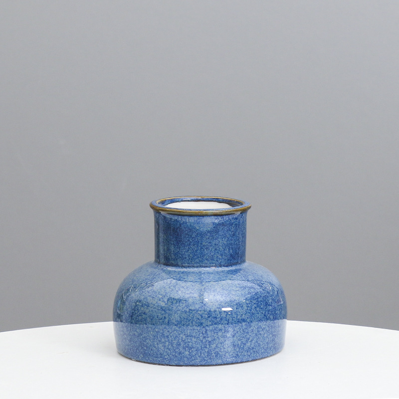 Moderno nórdico simple mesa de cerámica florero seco insertar muestra habitación suave decoración al por mayor