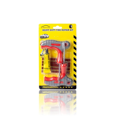 Tool Kit, Repair kit - gray-red-tire-repair-kit-card