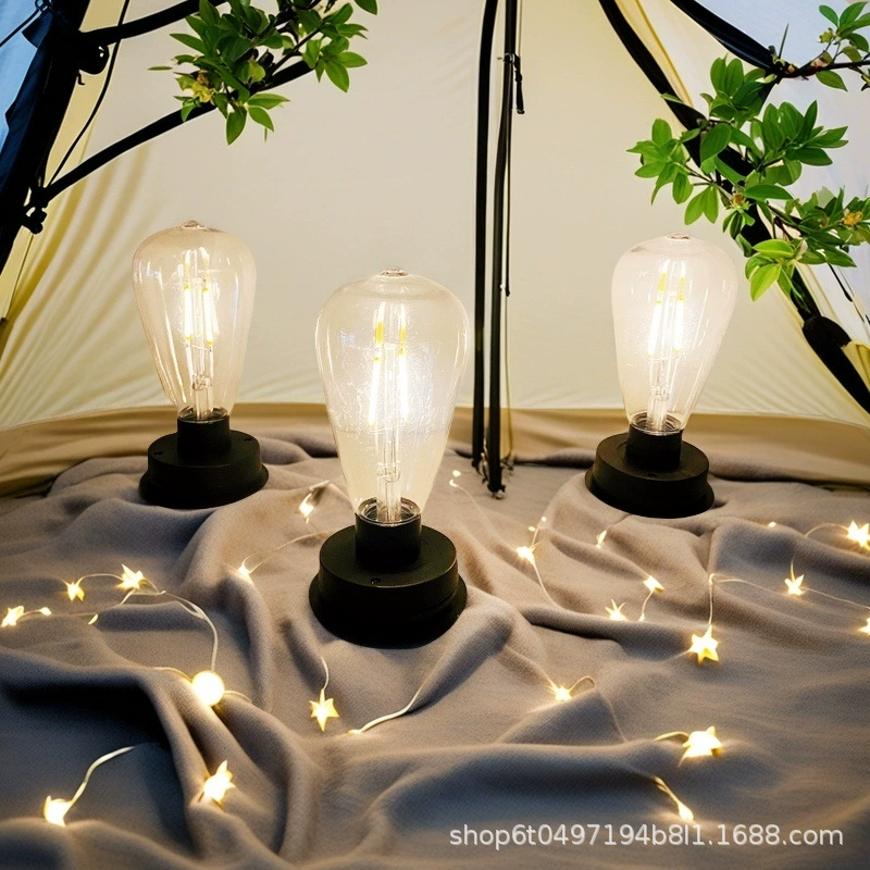 Производитель оптовая продажа Эдисон солнечные лампы вольфрамовые проволоку батарейные коробки фитинги светильники калибр 7 см фонарь