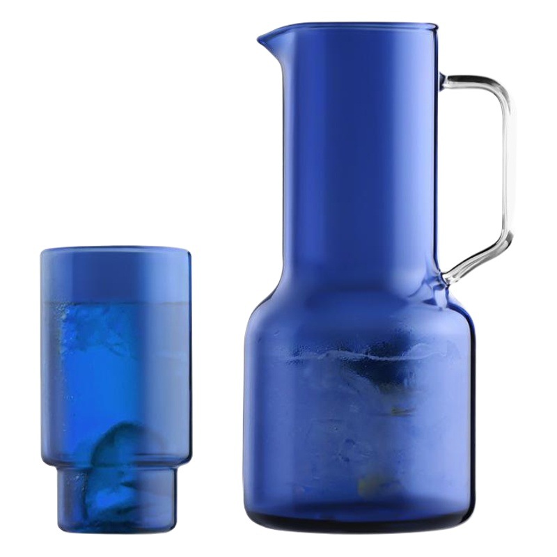 Nórdico ins estilo creativo color de alta temperatura resistente vidrio botella de agua fría hogar gran capacidad botella de agua fría olla de jugo