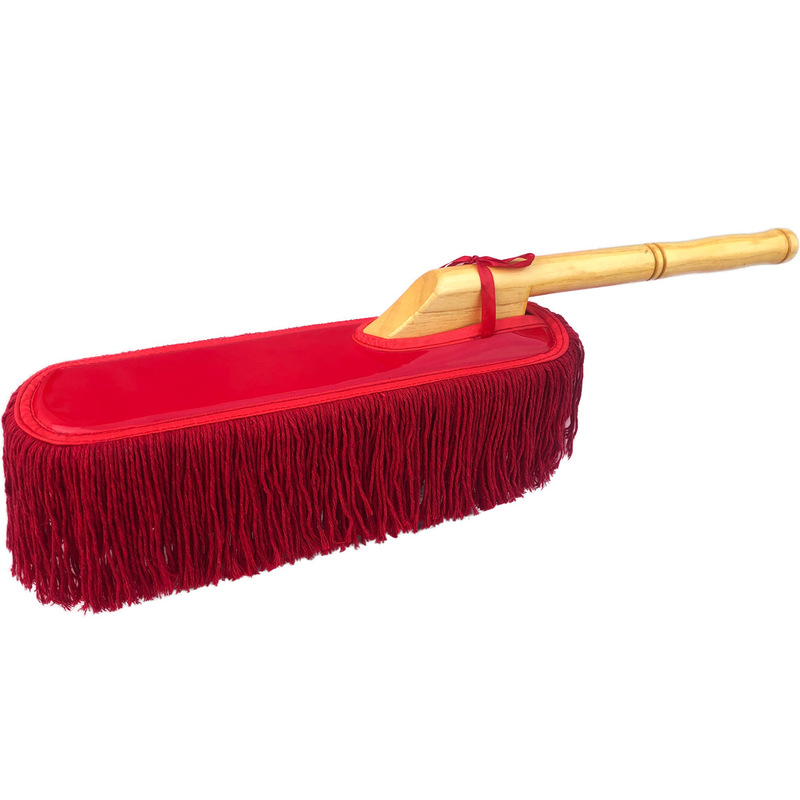Car Dust Duster Cotton Wax Brush Cleaning Tools Car Washing Supplies Wooden Handle Dust Sweeping Oil Dust Soaking Brush