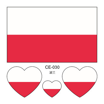 Colección completa de banderas nacionales Spot Juegos del Día Nacional Pegatinas de bandera de amor Pegatinas de tatuajes Pegatinas faciales impermeables para hombres y mujeres Pegatinas de actividad