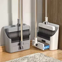 Broom, dustpan, soft set, garbage can for home use