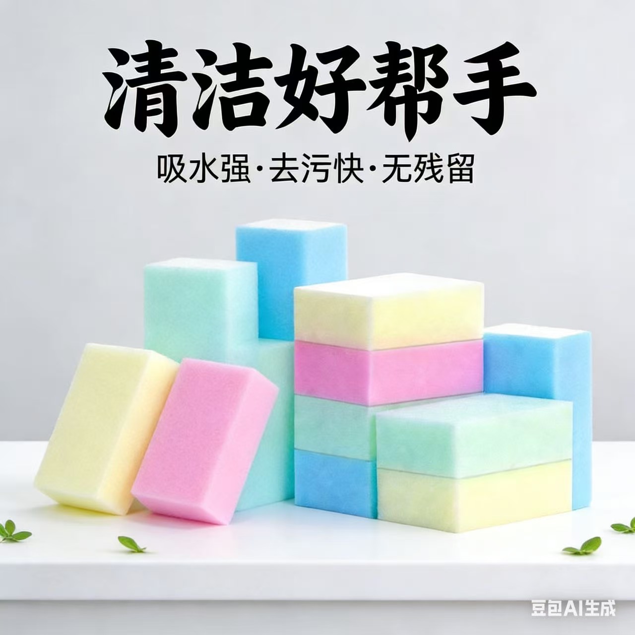플랫컬러고밀도 스펀지[블루]