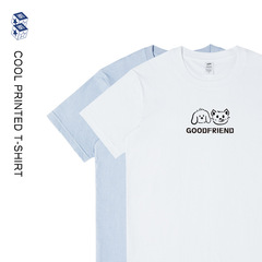 夏のメンズ服 ドーパミン通勤トップス レディース 高級感 シンプルプリント 万能 純綿 半袖Tシャツ メンズ トレンドブランド