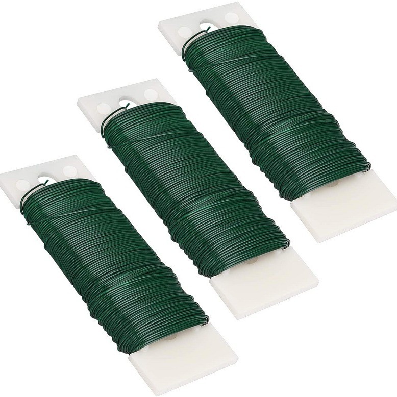 Cruz de la frontera pintura de color alambre de hierro floral flor artificial varilla hecha a mano alambre de lazo de color de unión alambre de la flor artificial varilla