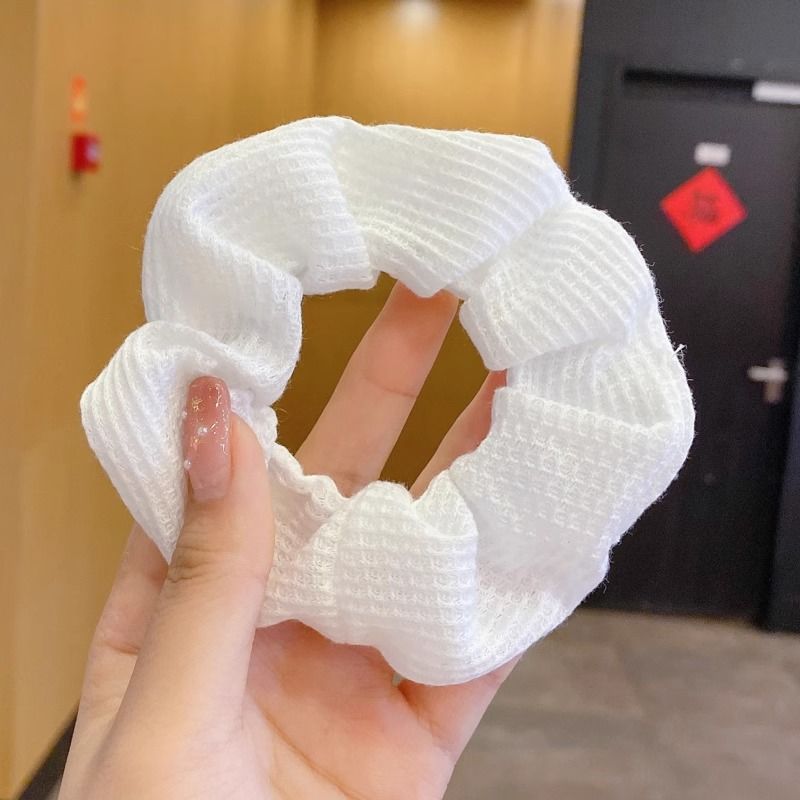 Anillo de cabello de intestino grande coreano para mujeres de alto nivel toallas cuadradas cuerdas de cabello de alta elasticidad y elásticas duraderas flojas flojas