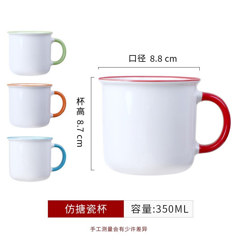 Fábrica al por mayor de tazas de cerámica para fijar regalos festivos de cerámica impresión de regalos LOGO foto grabado