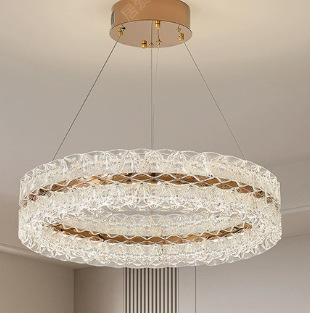 Luz lujosa lámpara de la sala de estar alta sensación moderna y simple atmósfera lámpara principal galaxia círculo de espectro completo lámpara de restaurante italiano
