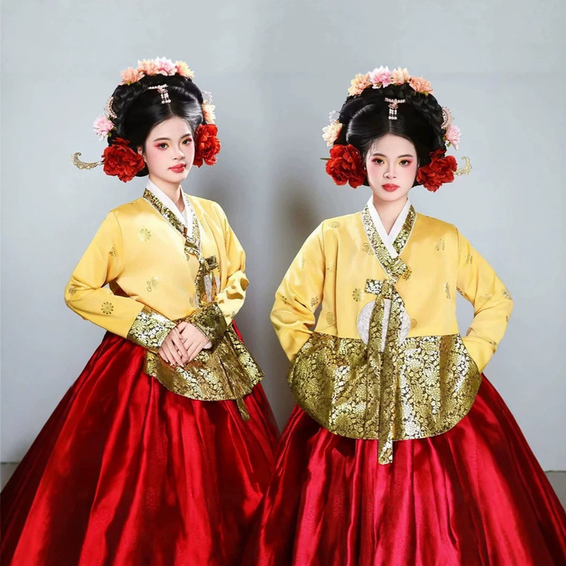 Korean Hanbok Yanyi Travel Photography New High-End Korean Princess Costume Court Ethnic High-End Dress Photography Korean Hanbok Yanyi Travel Photography New High-End Korean Princess Costume Court Ethnic High-End Dress Photography