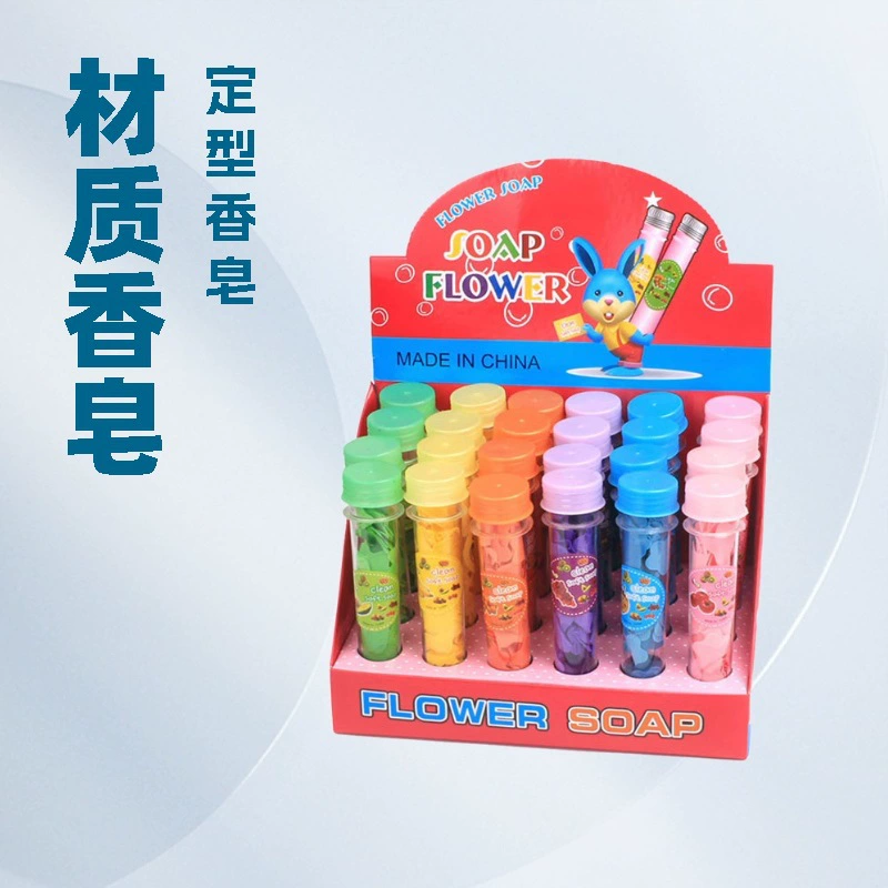 Мыльные цветы в форме пробирок, одноразовые бумажные мыльные салфетки, мыльные таблетки, удобные мыльные таблетки для путешествий на природе