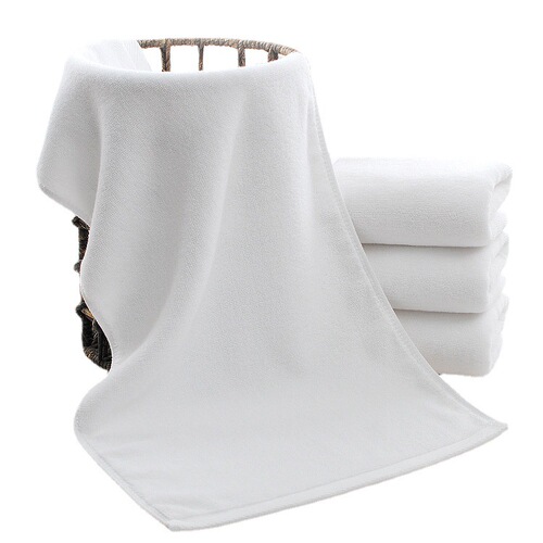 Hotel white towels and bath towels wholesale 21 pieces steaming and foot massage bed and breakfast white towels and bath towels with logo printed on them