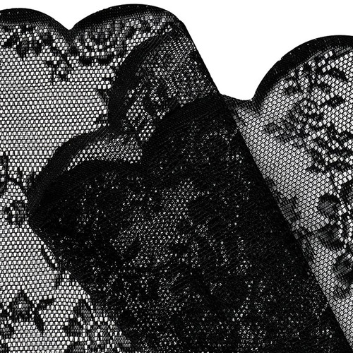 Cross-border dropshipping Korean-style black wave lace curtain for living room, bedroom, balcony, light-proof window curtain partition curtain set