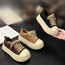 外贸原单厂家直销时尚百搭松糕底厚底透气休闲女鞋春秋款爆款显瘦