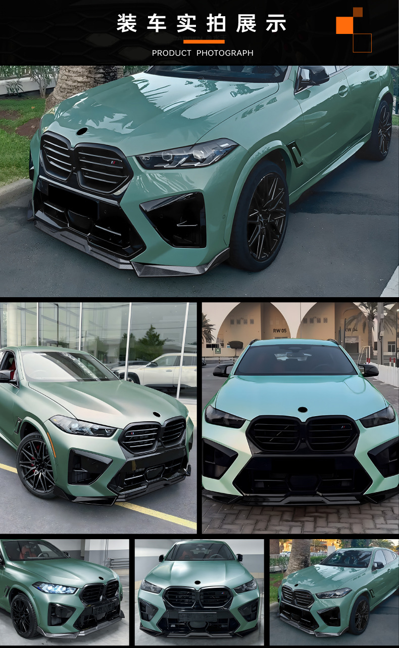 Suitable for Bmw X5M F95 X6M F96 Lci 2024+ Front Lip, Front Spoiler, and Surround Modification