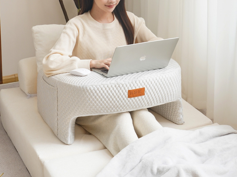 Lazy Bed Laptop Desk Bedroom Bay Window Portable Small Desk Adult Home Learning Office U-shaped Pillow