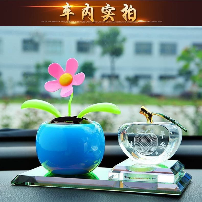 Apple, cute sophisticated perfume solar-powered for auto, decorations, sunflower