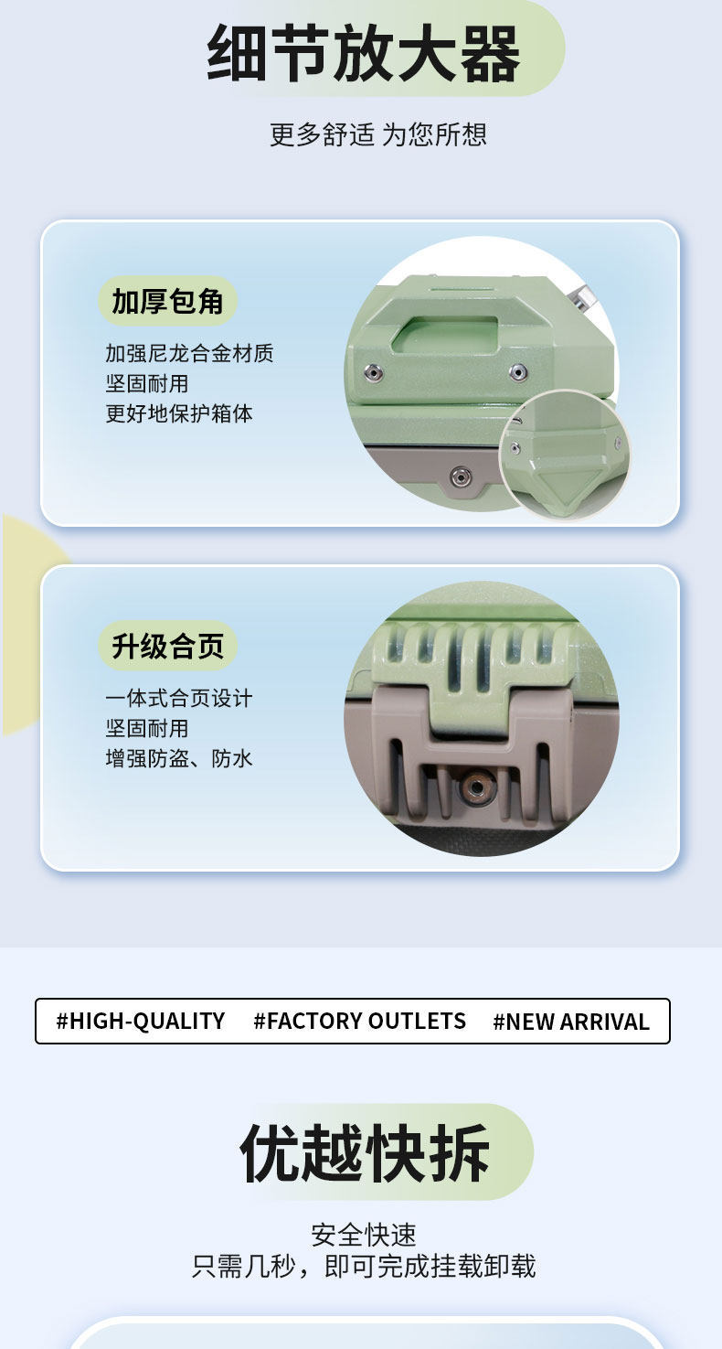 Wanlihao modified accessories for Maverick U1e, decorative electric vehicle tail box, non-aluminum alloy motorcycle trunk