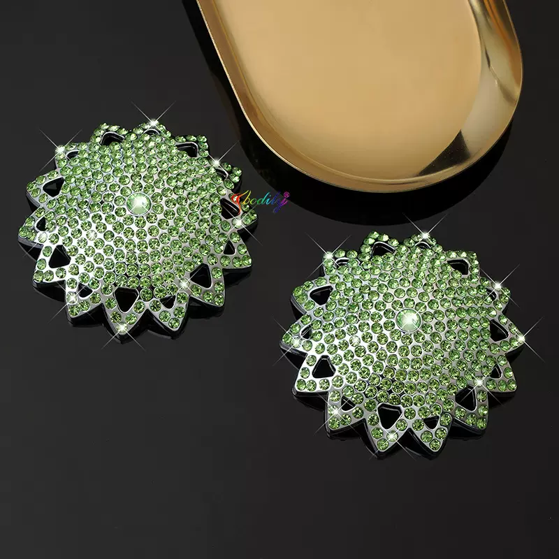 欧美跨境新品时尚夜店性感雪花满水钻乳贴胸贴胸饰chest stickers