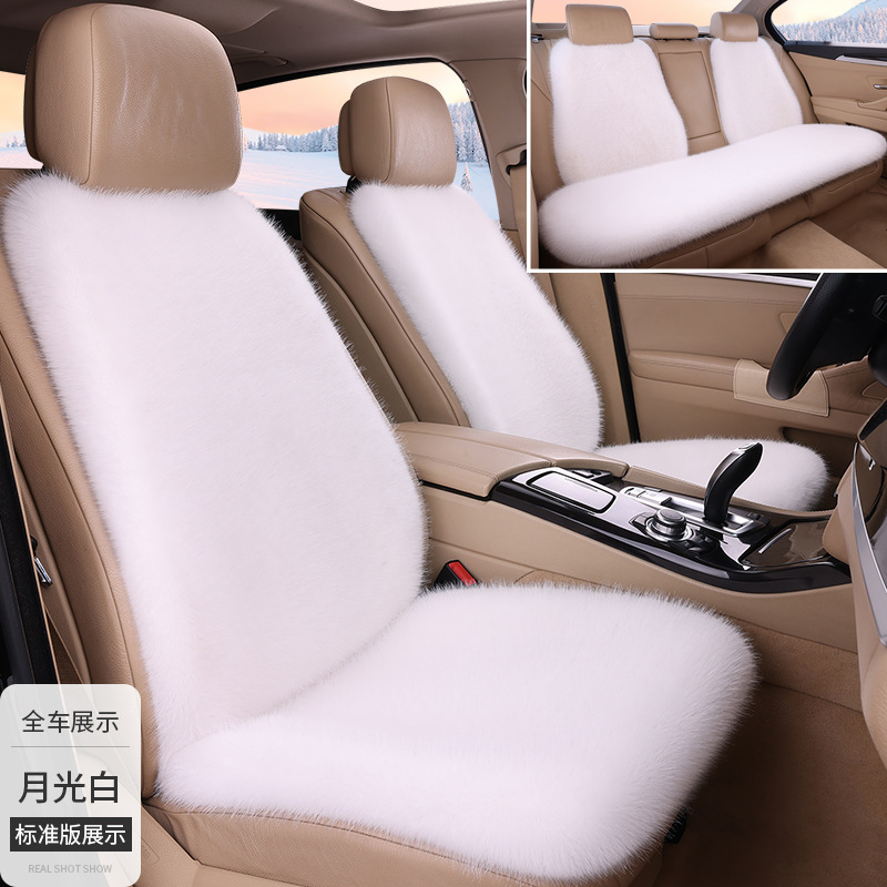 車のぬいぐるみ座布団は冬にキツネのぬいぐるみ座布団を厚くして保温する7セットの汎用車内シートカバー|undefined