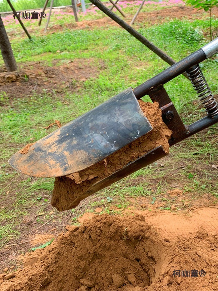 对铲子夹锹掏土挖坑电力施工具挖洞电杆勺子洛阳铲打洞电线麦太保
