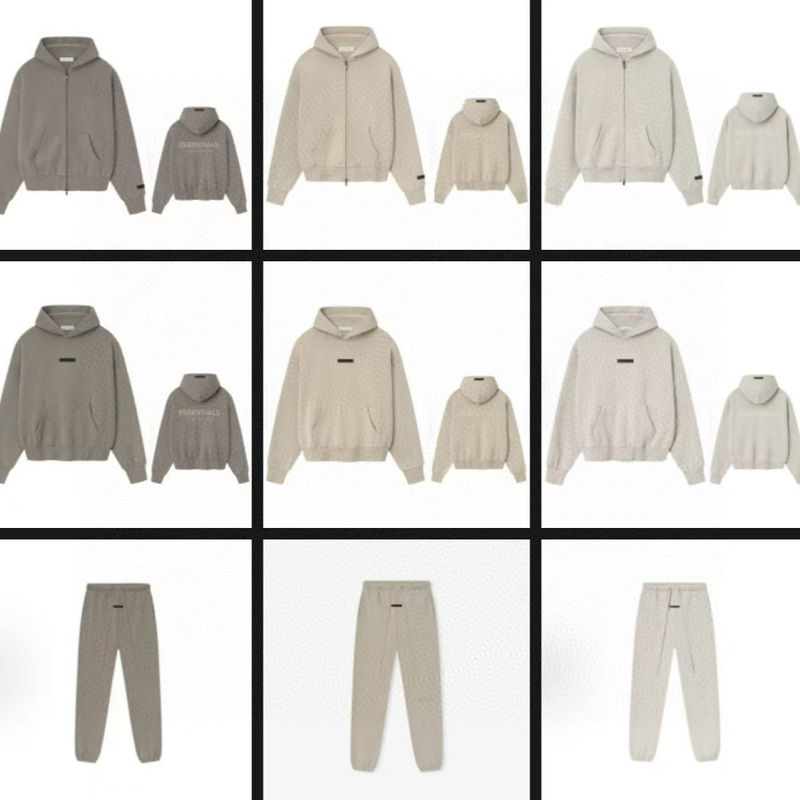 Foreign Trade Fog Multi-Line Essential American Trendy High Street Velvet Letter Loose Casual Hoodie Set Ins