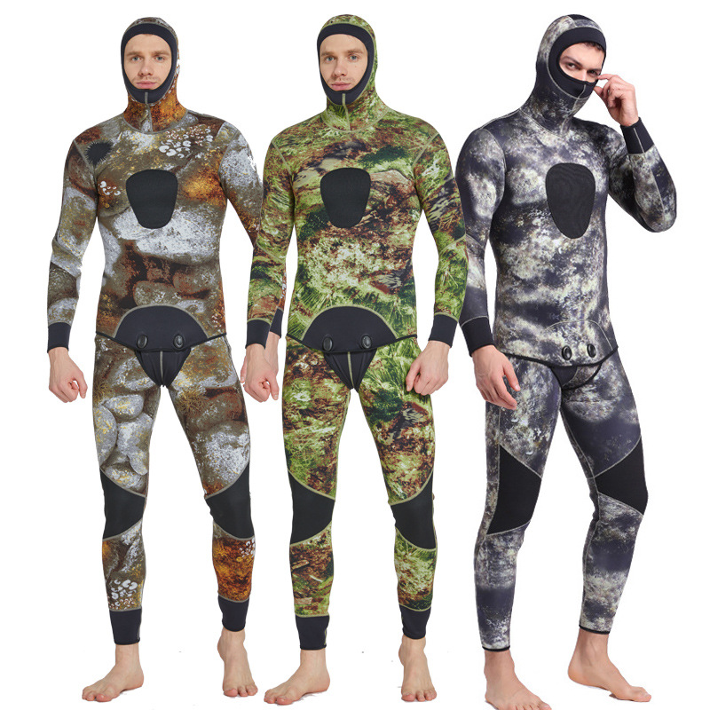 3mm Fishing Suit Wetsuit for Men, Cold-Proof and Warm Split Swimsuit, Surfing Suit, Free Diving Fishing Suit Wholesale