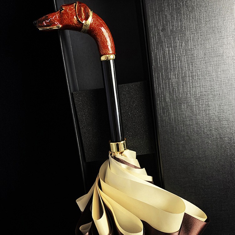 Gentleman's Umbrella, Men's British Light Luxury Umbrella Design, Hound Dog Umbrella Brand, Big-Name Umbrella, Gift-Giving, Lightweight