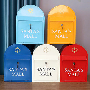 Vertical Opinion Box Mailbox Wall-Mounted Mailbox Home Decoration Iron Mailbox Commercial Props Retro Aluminum