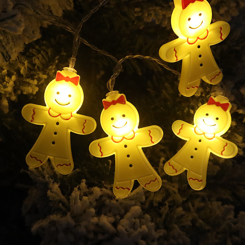 国境を越えた新製品は人のLEDランプよりクリスマス装飾ランプが祭りのled部屋の電池ビスケット人ランプが飾られている|undefined