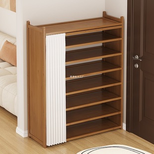 Simple Shoe Cabinet Shoe Rack Door Shoes Door Storage Cabinet Shoe Rack Dormitory Multi-Layer Wall Storage Rack