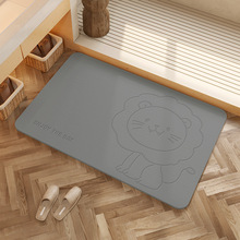 硅藻泥吸水垫浴室耐脏防滑地垫卫生间门口脚垫厕所速干板厂家批发