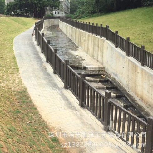 混凝土仿木纹栏杆 水泥护栏  专注品质 诚信厂家可来样制作
