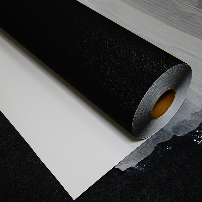 Película de suelo de goma gruesa convexa transparente / negro PVC transparente pegatino de baño paso a paso pegatino de rampa