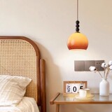 Ретро стеклянная люстра для кровати для гостиной, барный светильник, в американском стиле