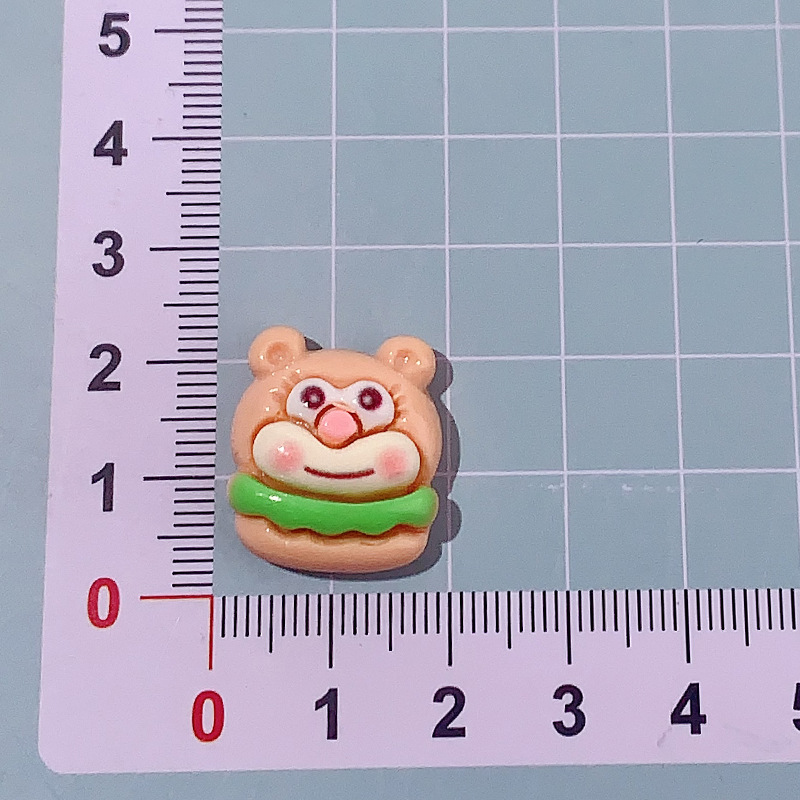 Nuevo SpongeBob pie estrella diy accesorios de resina pegamento crema caja de teléfono móvil adornamiento de pelo agujero agujero botón de zapato llavero