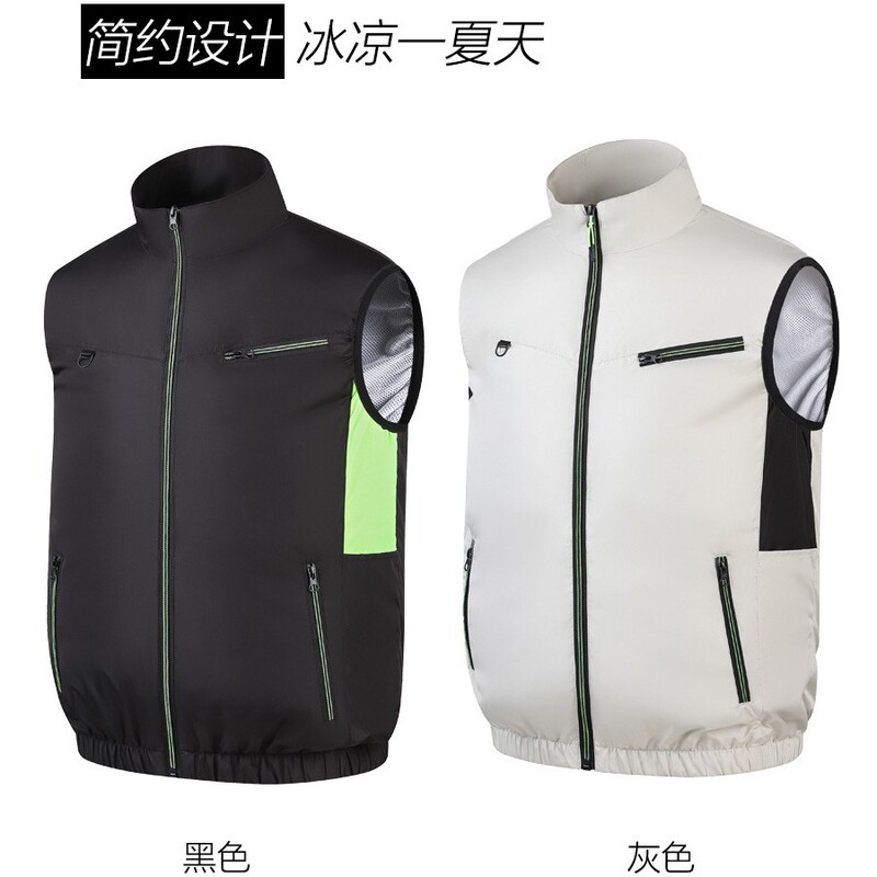 Cross-Border Outdoor Cooling Air-Conditioning Clothing, Summer Sun Protection Clothing, Fan Vest, Construction Site Work, Cycling, Mountaineering