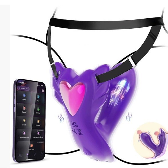 Cross-Border New Product Heart into the Body App Controlled Underwear Wearable Vibrator Clitoral Stimulation Adult Toy