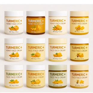 Cross-Border Dz Turmeric Honey Face Cream Turmeric Honey Face Cream Hydrating Moisturizing Face Cream