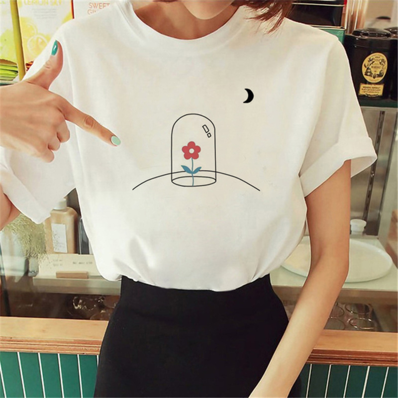 112g Weight Short Sleeve Sleeve Length Pullovers Placket Type Regular Sleeve Sleeve Type Polyester Fabric Type Regular Top Length T-shirt Tops Type Daily Occasion Round Neck Neckline Breathable Function Regular Fit Fit Type Printing Pattern Summer, Spring, Autumn Season Women'S Gender Printing Design Fashion Style Wholesale Women'S Fashion Printing Short Sleeve Printing T-Shirts 3