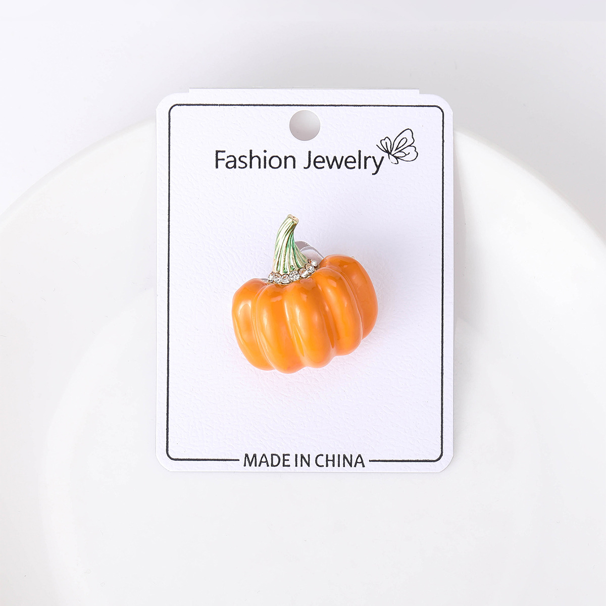 Fashionable and Versatile Enamel Halloween Pumpkin Brooch, Suit and Coat Accessory, Direct from the Manufacturer