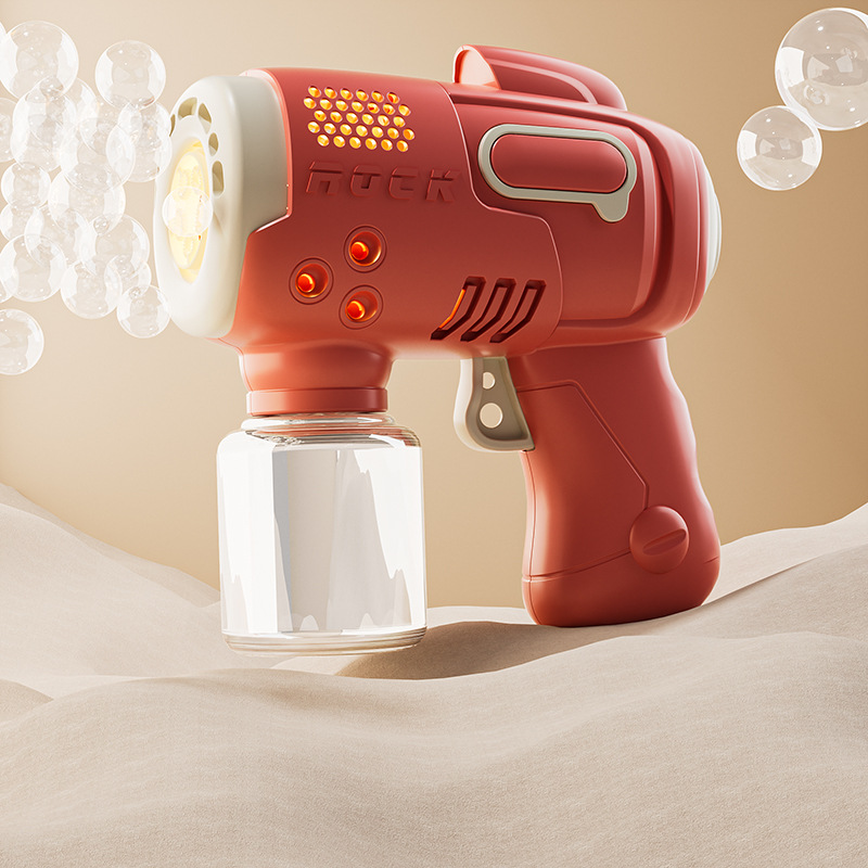 귀여운 다공성 버블건-레드