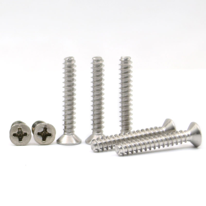 304不锈钢沉头螺钉KB平头平尾自攻螺丝 十字沉头平尾螺丝钉M3M4M5